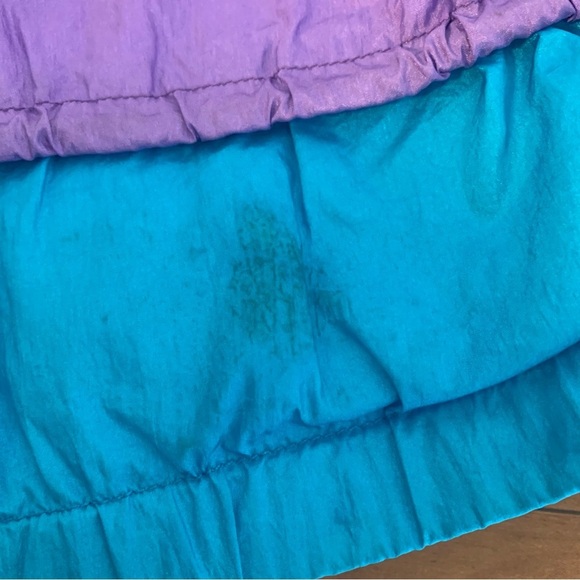 Vintage Roffe 80s or 90s Colorful Ski Snow Jacket Red Purple Blue Juniors 16 - Picture 14 of 15